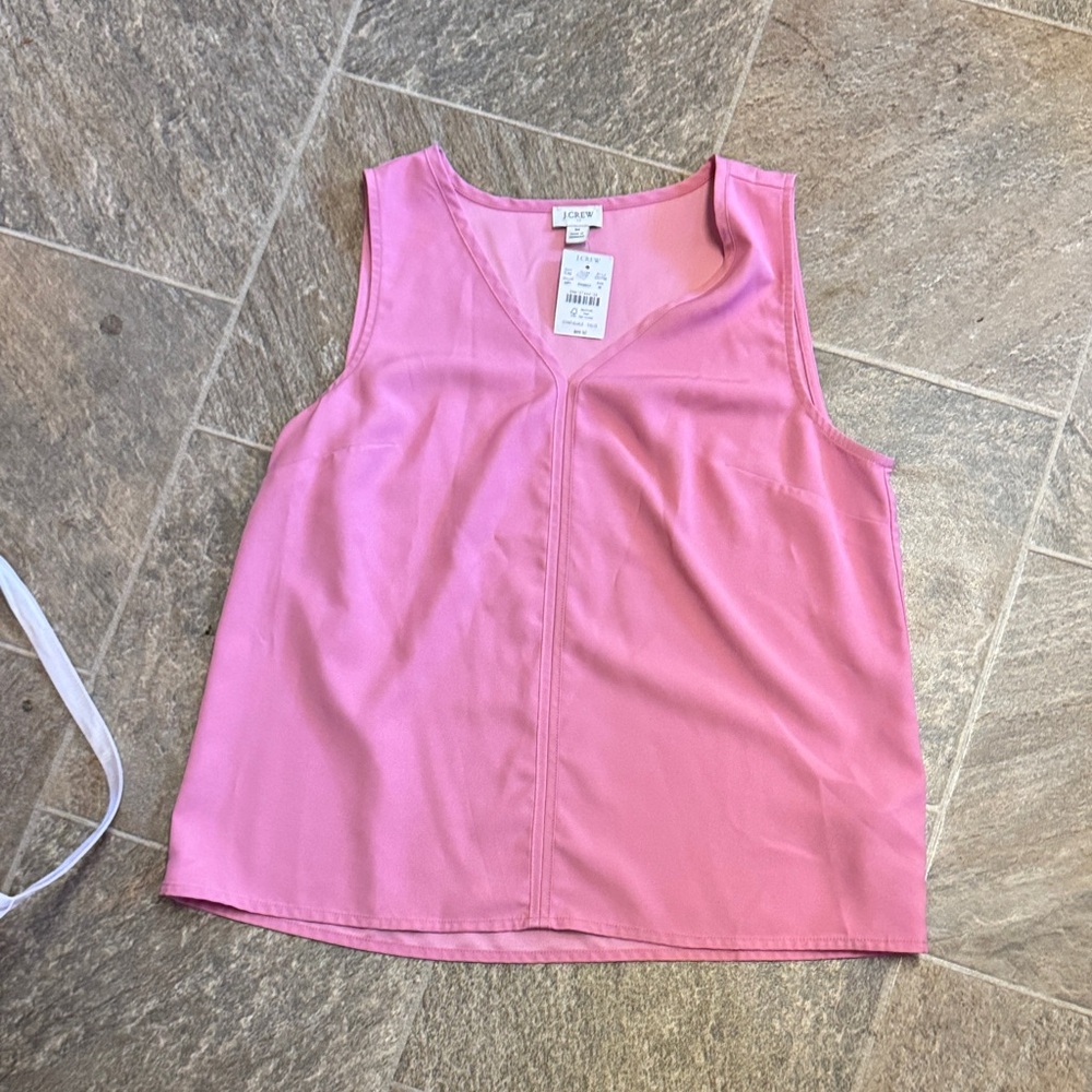 J. Crew Vibrant Pink Tank Top